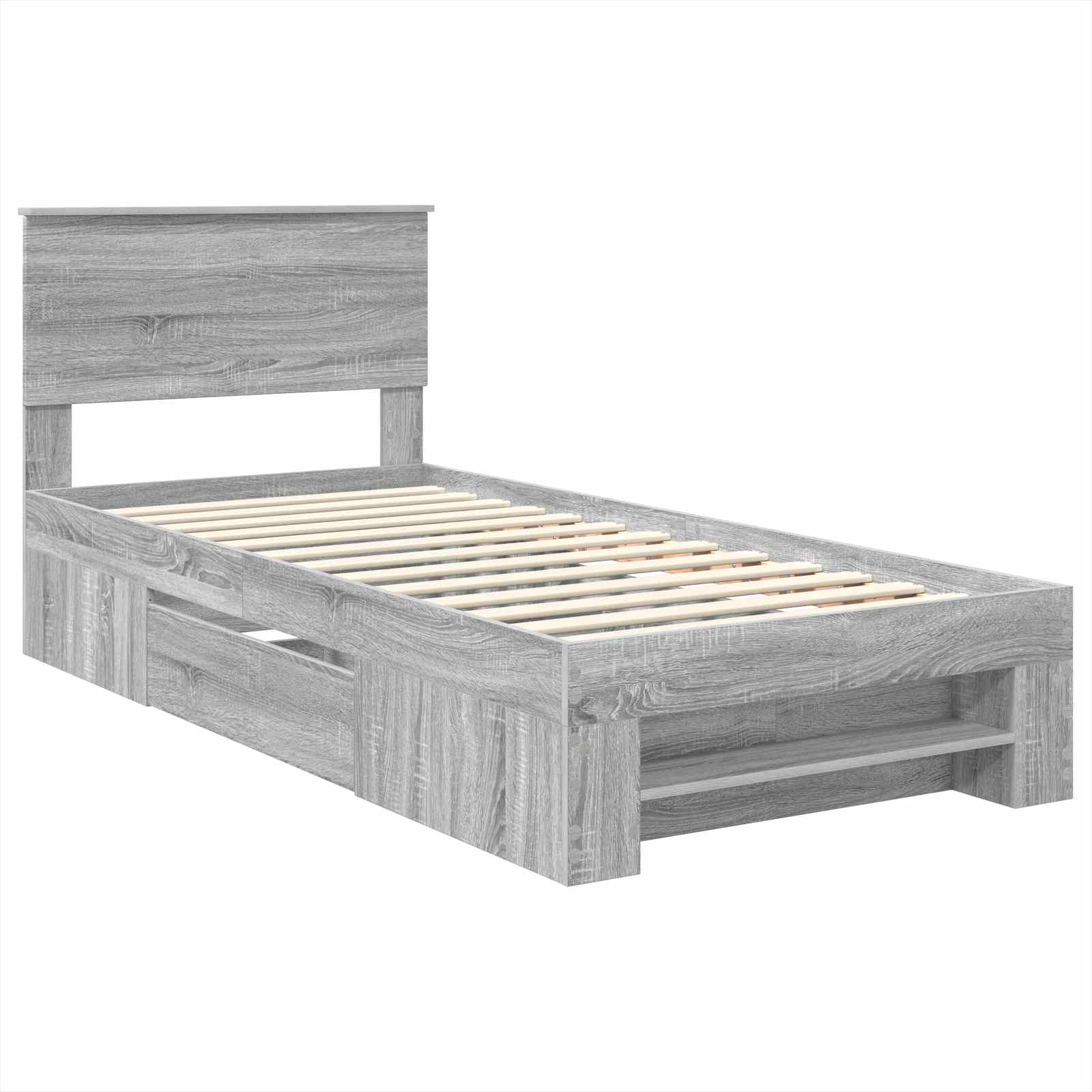 Voodi raam peaga Hall Sonoma 90 x 200 cm Tehispuit 4 Kõik vajalik sinu aeda ja koju! Voodi raam peaga Hall Sonoma 90 x 200 cm Tehispuit - Image 4