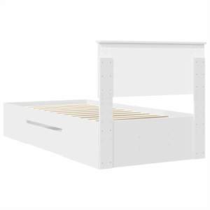Rám postele s čelo Bílá 80 x 200 cm kompozitní dřevo - obrázek 10