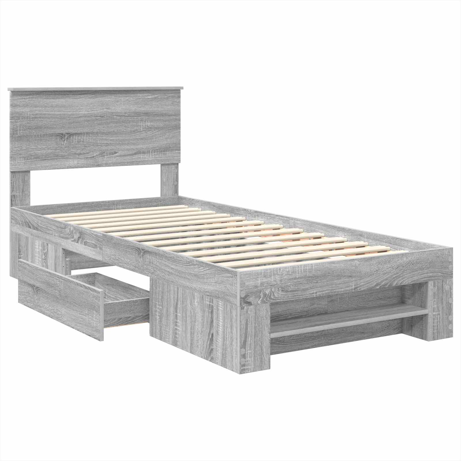 Voodi raam peaga Hall Sonoma 80 x 200 cm Tehispuit 5 Kõik vajalik sinu aeda ja koju! Voodi raam peaga Hall Sonoma 80 x 200 cm Tehispuit - Image 5