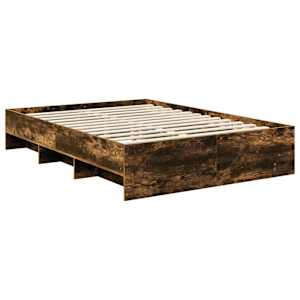 Rám postele s čelo Kouřový dub 150 x 200 cm kompozitní dřevo - obrázek 5
