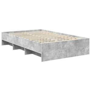 Rám postele s čelo Betonově šedá 120 x 123 cm kompozitní dřevo - obrázek 5