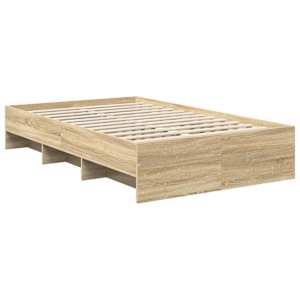 Rám postele s čelo Sonoma dub 120 x 123 cm kompozitní dřevo - obrázek 5