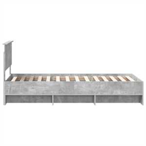 Rám postele s čelo Betonově šedá 90 x 200 cm kompozitní dřevo - obrázek 8