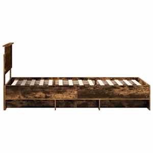 Rám postele s čelo Kouřový dub 90 x 200 cm kompozitní dřevo - obrázek 8