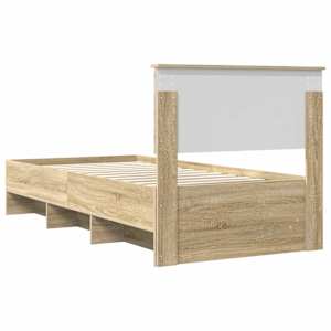 Rám postele s čelo Sonoma dub 80 x 200 cm kompozitní dřevo - obrázek 9