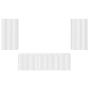 Sada televizního nástěnného kabinetu Nástěnný 4 pcs Bílá - obrázek 8