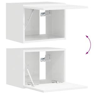 Sada televizního nástěnného kabinetu Nástěnný 4 pcs Bílá - obrázek 12