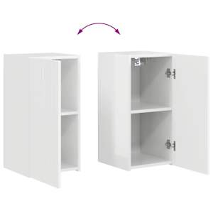 Sada televizního nástěnného kabinetu Nástěnný 4 pcs Bílá - obrázek 13