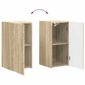 Sada televizního nástěnného kabinetu Nástěnný 4 pcs Sonoma dub - obrázek 13