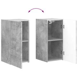 Sada televizního nástěnného kabinetu 4 pcs Betonově šedá - obrázek 13
