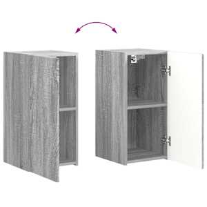 Sada televizního nástěnného kabinetu Nástěnný 4 pcs Šedá Sonoma - obrázek 13