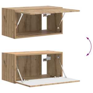 Sada televizního nástěnného kabinetu 4 pcs Artisanový dub - obrázek 11