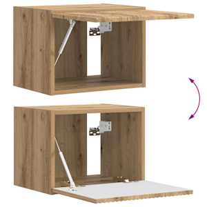 Sada televizního nástěnného kabinetu 4 pcs Artisanový dub - obrázek 12