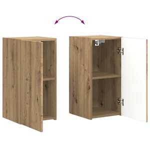 Sada televizního nástěnného kabinetu 4 pcs Artisanový dub - obrázek 13