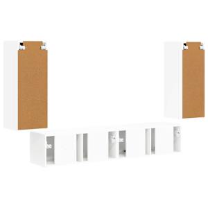 Sada televizního nástěnného kabinetu Nástěnný 4 pcs Bílá - obrázek 8