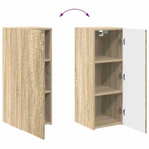 Sada televizního nástěnného kabinetu Nástěnný 4 pcs Sonoma dub - obrázek 11