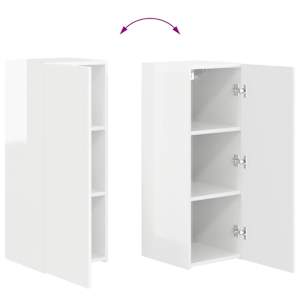 Sada televizního nástěnného kabinetu 4 pcs Vysoce lesklá bílá - obrázek 11