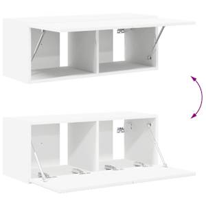 Sada televizního nástěnného kabinetu Nástěnný 4 pcs Bílá - obrázek 11