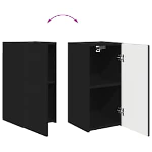 Sada televizního nástěnného kabinetu Nástěnný 4 pcs Černá - obrázek 12