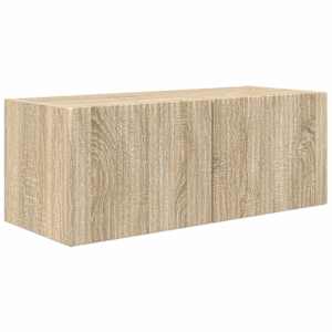 Sada televizního nástěnného kabinetu Nástěnný 4 pcs Sonoma dub - obrázek 6