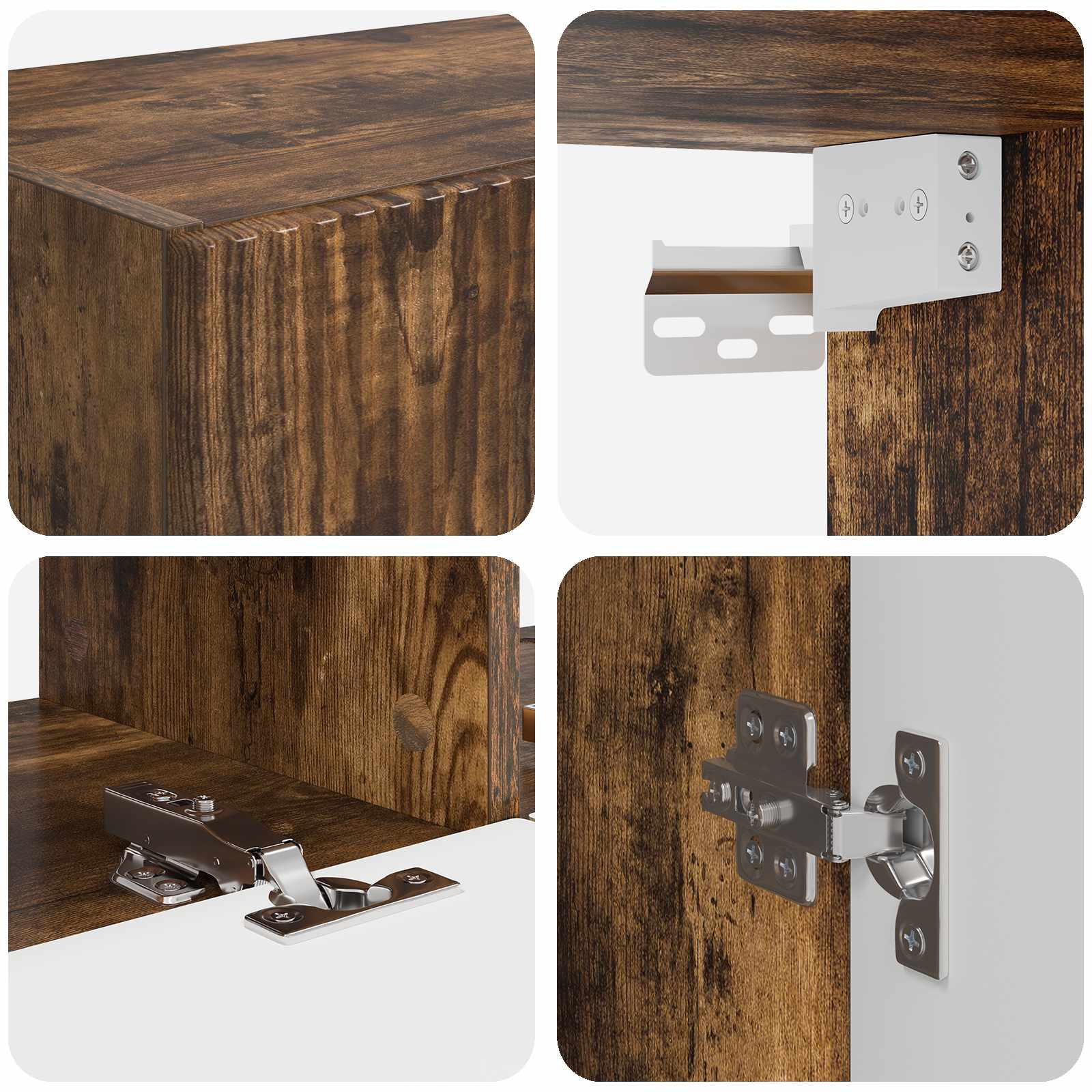 Seinale kinnitatav 6 pcs Suitsetatud tamm 34 Kõik vajalik sinu aeda ja koju! Seinale kinnitatav 6 pcs Suitsetatud tamm - Image 11