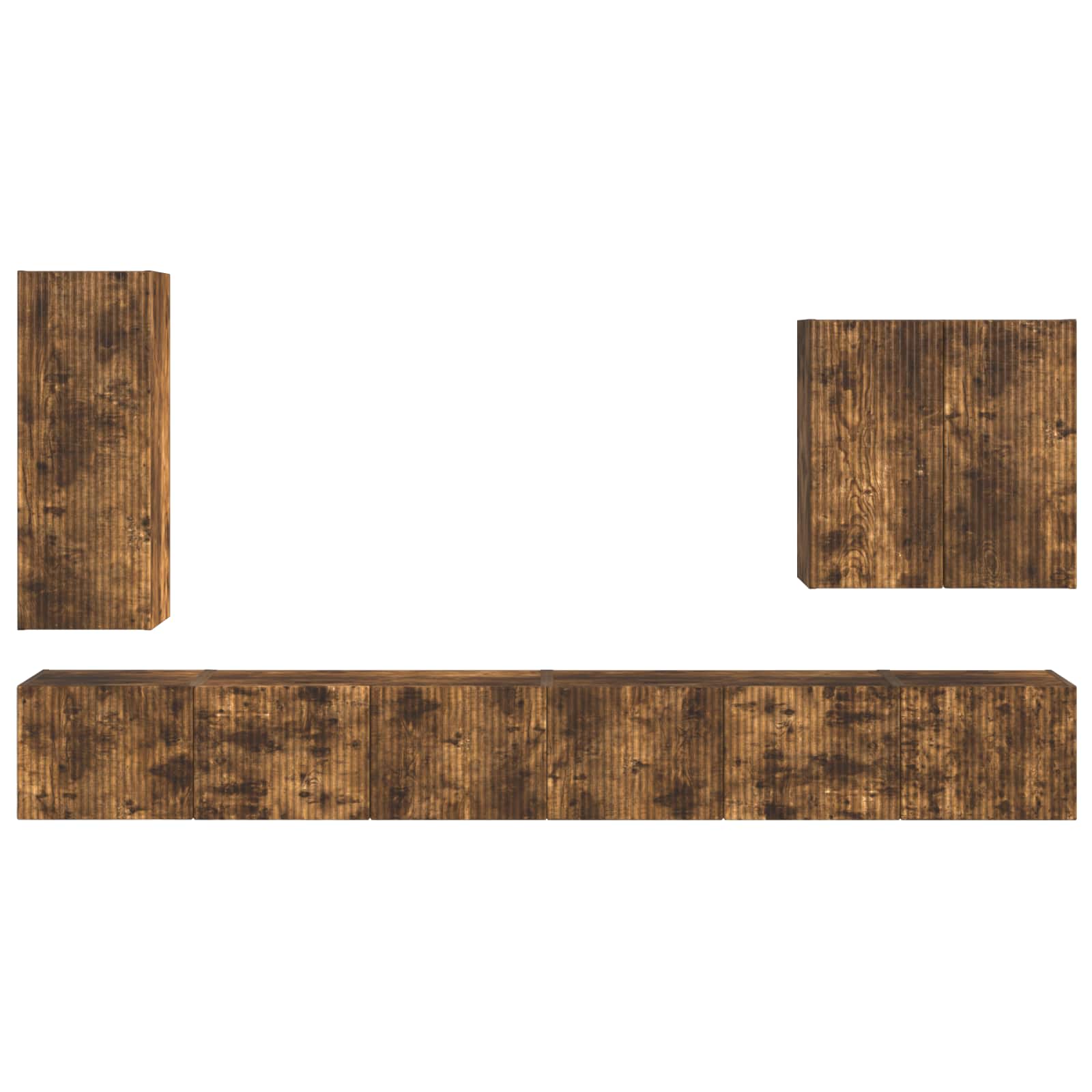 Seinale kinnitatav 6 pcs Suitsetatud tamm 32 Kõik vajalik sinu aeda ja koju! Seinale kinnitatav 6 pcs Suitsetatud tamm - Image 9