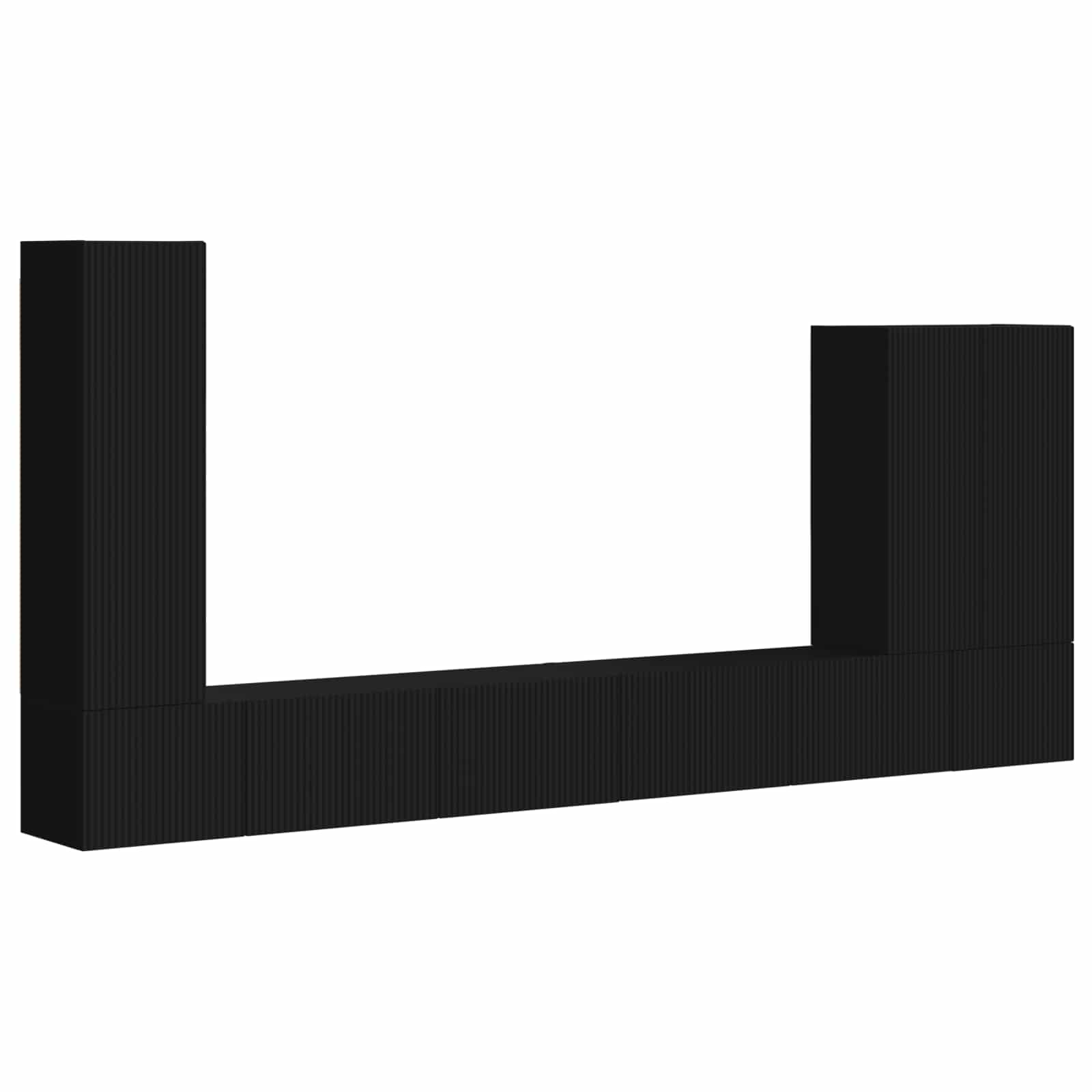 Pe perete 6 pcs Negru