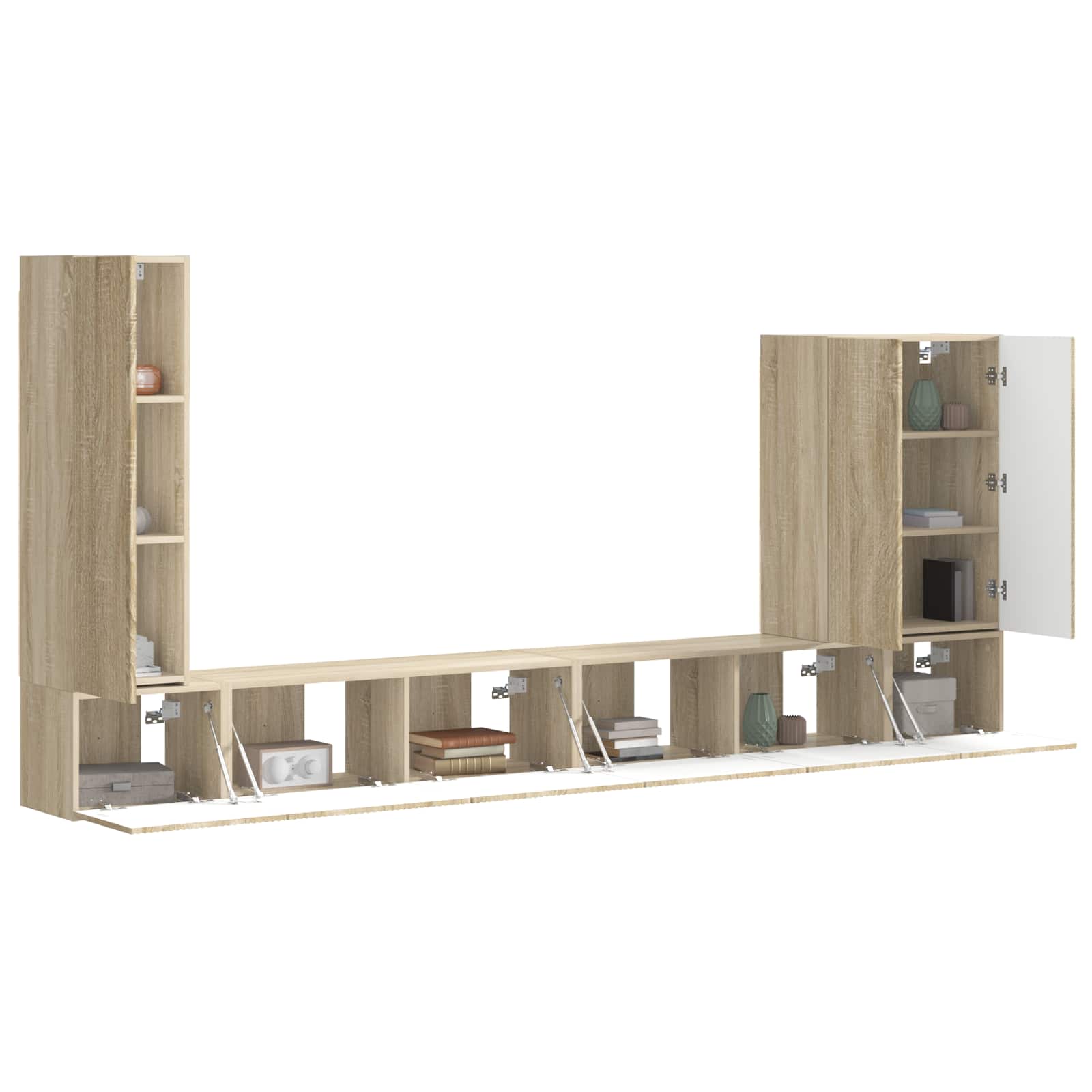 vidaXL 6 pcs Sonoma Eiken