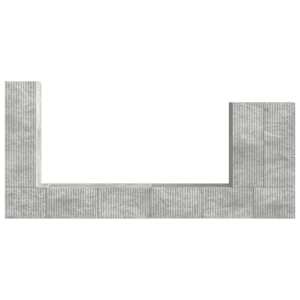 Sada televizního nástěnného kabinetu 6 pcs Betonově šedá - obrázek 9