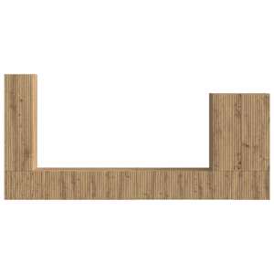 Sada televizního nástěnného kabinetu 6 pcs Artisanový dub - obrázek 9