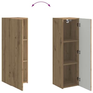 Sada televizního nástěnného kabinetu 6 pcs Artisanový dub - obrázek 15