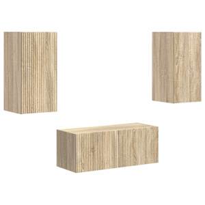 Sestava TV skříněk Nástěnný 2 pcs Sonoma dub kompozitní dřevo - obrázek 2
