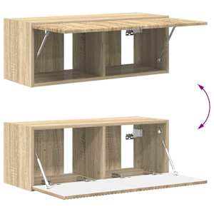 Sestava TV skříněk Nástěnný 2 pcs Sonoma dub kompozitní dřevo - obrázek 10