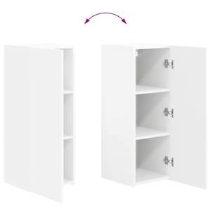 Sestava TV skříněk Nástěnný 2 pcs Bílá kompozitní dřevo - obrázek 11