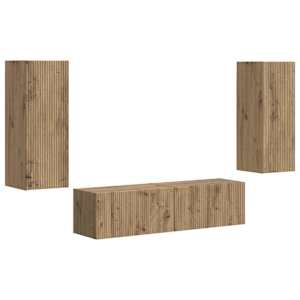Sestava TV skříněk 2 pcs Artisanový dub kompozitní dřevo - obrázek 2