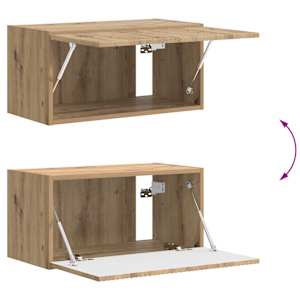 Sestava TV skříněk 2 pcs Artisanový dub kompozitní dřevo - obrázek 10