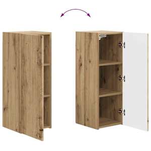 Sestava TV skříněk 2 pcs Artisanový dub kompozitní dřevo - obrázek 11