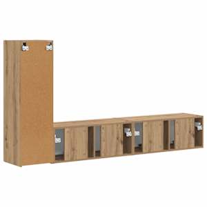 Sestava TV skříněk 3 pcs Artisanový dub kompozitní dřevo - obrázek 8