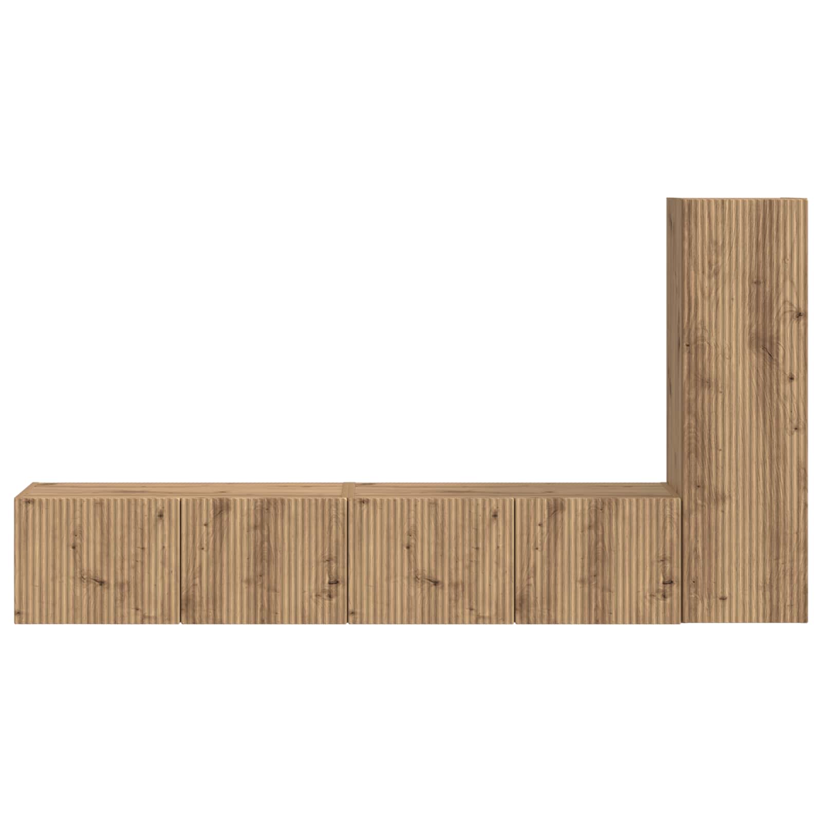 Telerikapi komplekt 3 pcs Käsitööpuu Tehispuit 30 Kõik vajalik sinu aeda ja koju! Telerikapi komplekt 3 pcs Käsitööpuu Tehispuit - Image 7