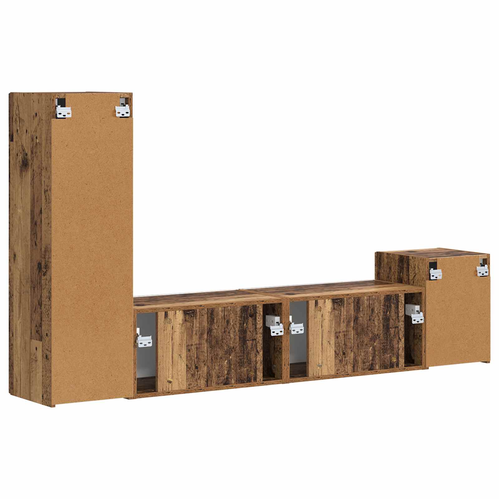 Komplet TV omaric 4 pcs Star les Konstruiran les - slika 9