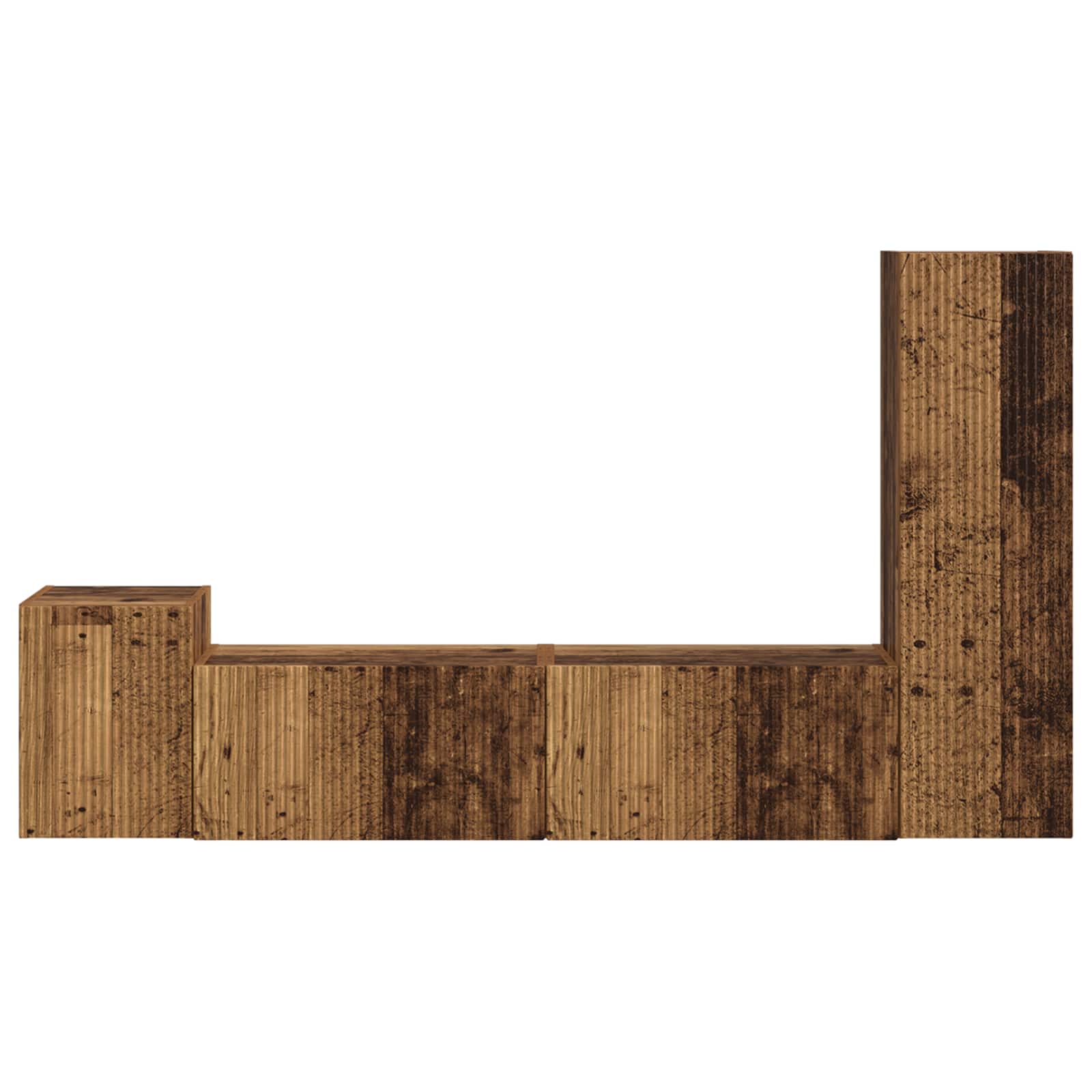 Komplet TV omaric 4 pcs Star les Konstruiran les - slika 8