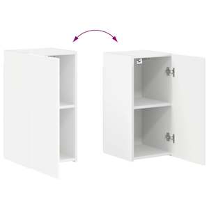 Sestava TV skříněk Nástěnný 4 pcs Bílá kompozitní dřevo - obrázek 13