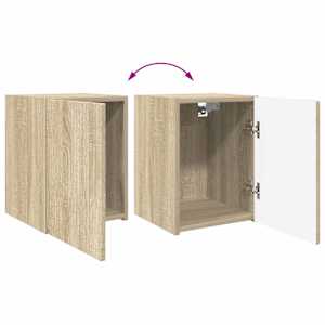 Sestava TV skříněk Nástěnný 3 pcs Sonoma dub kompozitní dřevo - obrázek 13