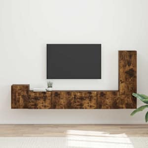 Sestava TV skříněk Nástěnný 3 pcs Kouřový dub kompozitní dřevo - obrázek 1