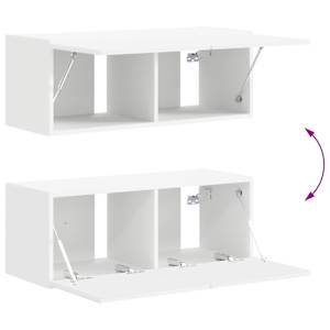 Sestava TV skříněk Nástěnný 4 pcs Bílá kompozitní dřevo - obrázek 12