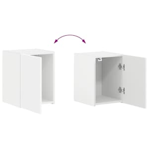 Sestava TV skříněk Nástěnný 4 pcs Bílá kompozitní dřevo - obrázek 15