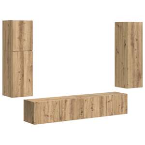 Sestava TV skříněk 4 pcs Artisanový dub kompozitní dřevo - obrázek 2