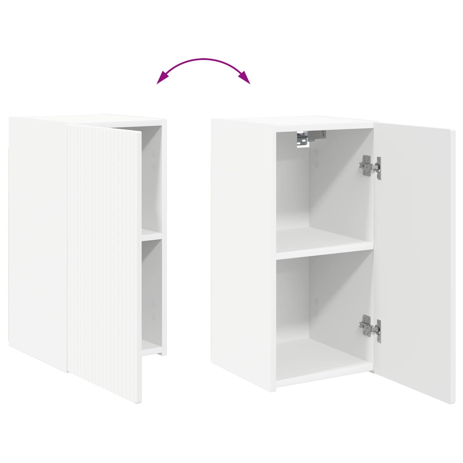 Telerikapi komplekt Seinale kinnitatav 6 pcs Valge Tehispuit 11 Kõik vajalik sinu aeda ja koju! Telerikapi komplekt Seinale kinnitatav 6 pcs Valge Tehispuit - Image 11