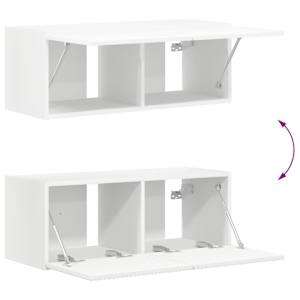Sestava TV skříněk Nástěnný 6 pcs Bílá kompozitní dřevo - obrázek 10