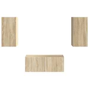 Sestava TV skříněk Nástěnný 6 pcs Sonoma dub kompozitní dřevo - obrázek 7